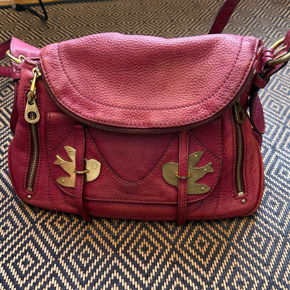 Vintage Y2K Marc by Marc Jacobs Petal to the Metal Natasha/Sasha RED/Burgundy